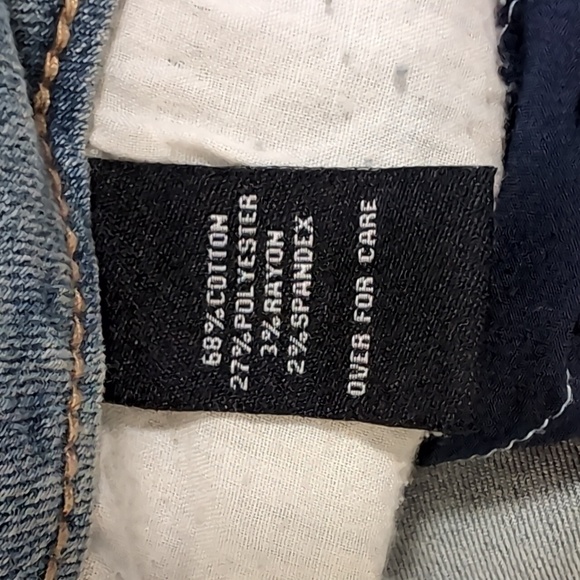 NEW Ashley Stewart Girlfriend Jeans Stretchy Distressed High rise Roomy Size 32S - Picture 5 of 13